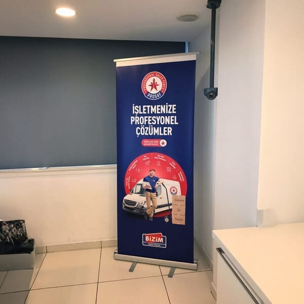 Roll-up banner stand - taşınabilir reklam