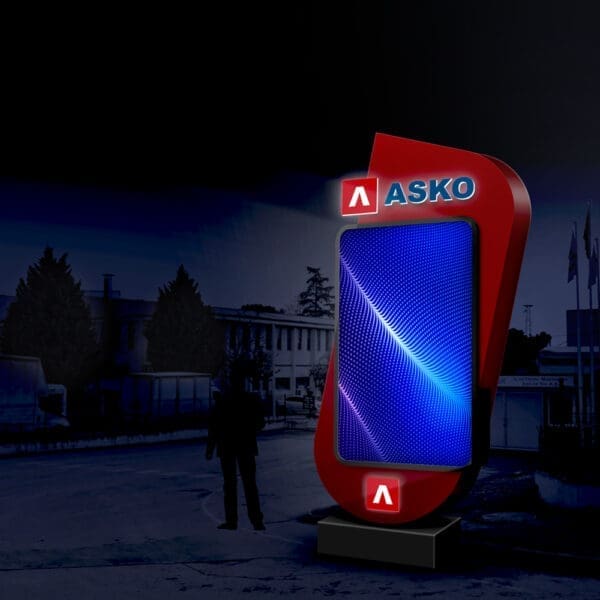 3D totem tabela tasarımı