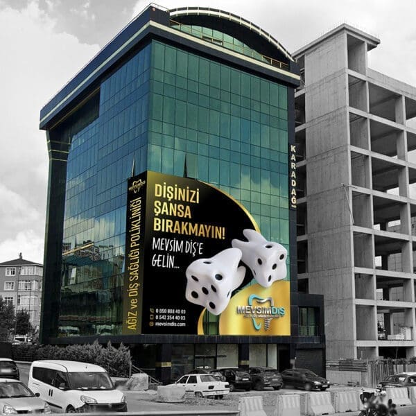 3D totem tabela tasarımı