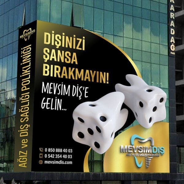 3D totem tabela tasarımı