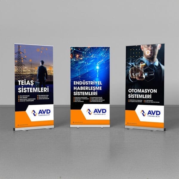 Roll-up banner stand - taşınabilir reklam