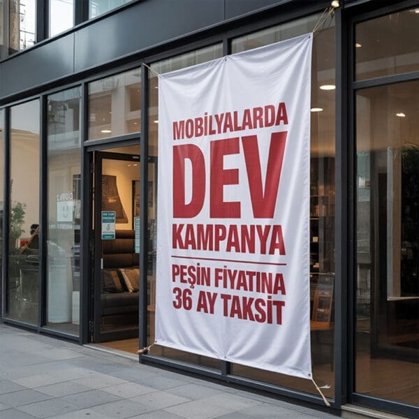 Bez branda baskı - dış mekan reklam